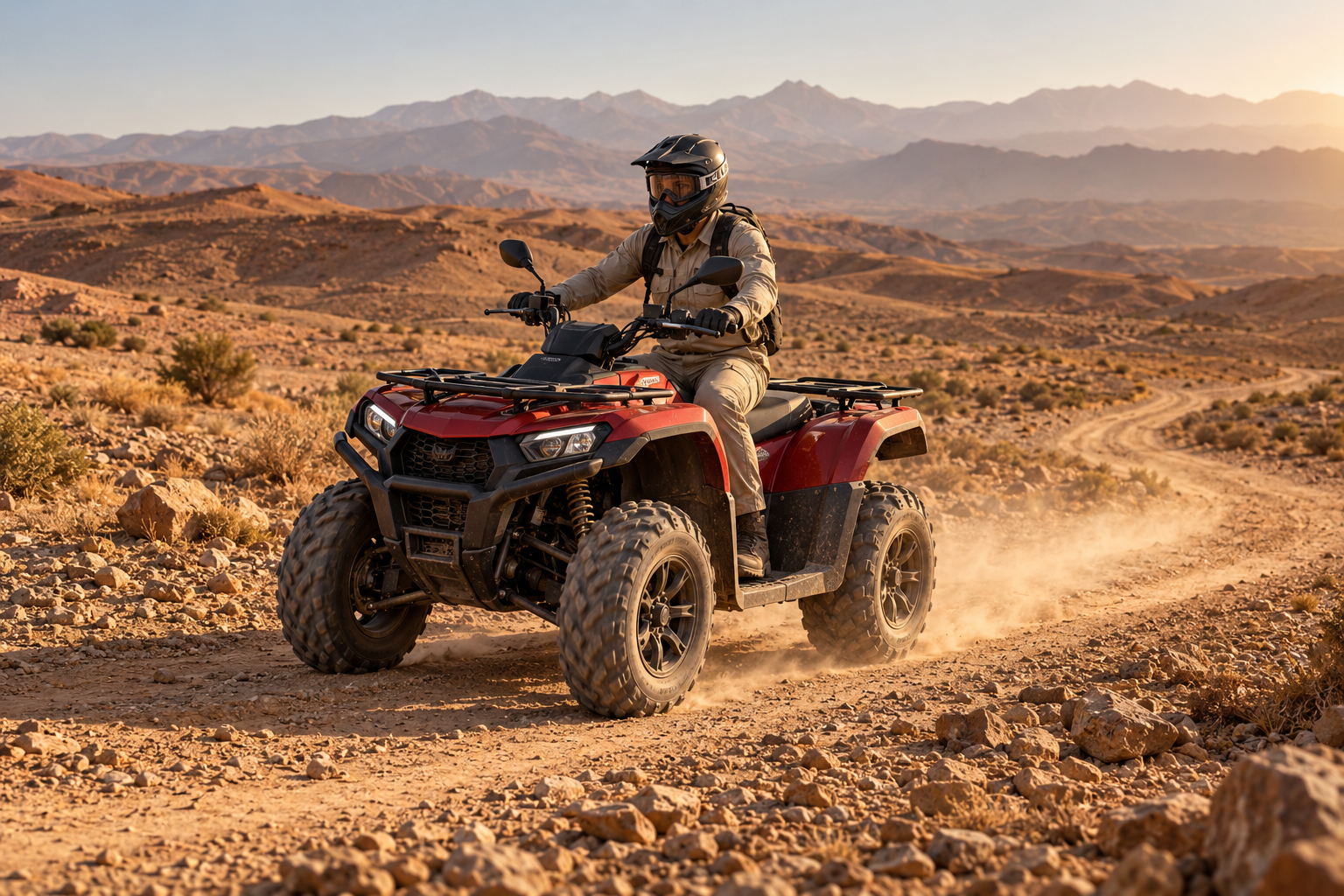 A quad adventure on the trails.